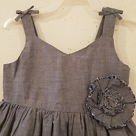 NEW - JANIE AND JACK DENIM BLUE SUNDRESS - Picture 3 of 4